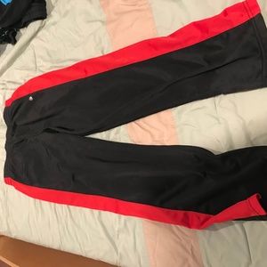 Red and Black athletic/jogging pants boys